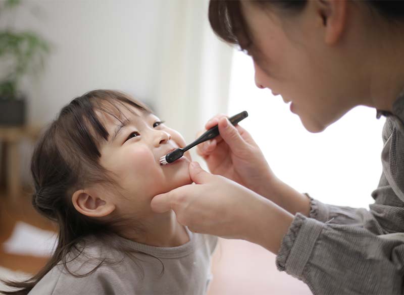 食後の歯磨きや「仕上げ磨き」の徹底